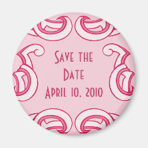 Deco Save the Date Magnet