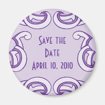 Deco Save the Date Refrigerator Magnets