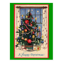Decorated Christmas Tree Postcard