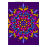 Decorative mandala birthday card