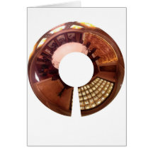 Decorative panoramic. Chinese interior design. Greeting Card