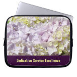 Dedication Service Excellence Laptop Sleeve Floral