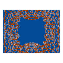 Deep Blue Bandanna postcard