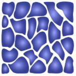 Deep Blue Random Mosaic Pattern Photo Cutout