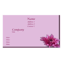 Deep Pink Daisy Business Card