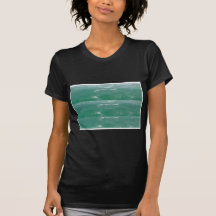Deep Sea Green :  Wave Pattern Tee Shirts