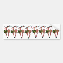 Deer Cheer Sticker Bumper Stickers