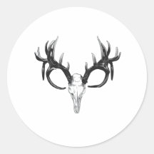 Deer head stickers