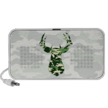 Deer Hunting Camo Buck iPod Speakers