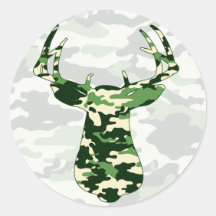 Deer Hunting Camo Buck Stickers