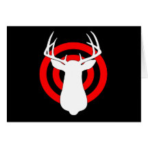 Deer Hunting Target Practice Card
