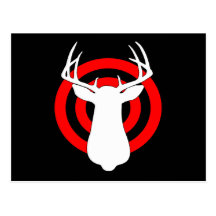 Deer Hunting Target Practice Post Card