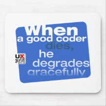 Degrades gracefully mouse pads