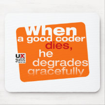 Degrades gracefully mousepad