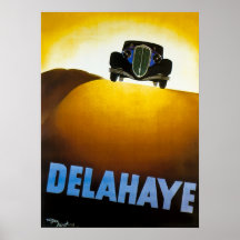 Delahaye - Vintage Car Advertisement Posters
