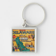 Delaware the Diamond State Keychain