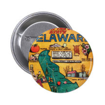 Delaware the Diamond State Pinback Button