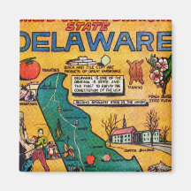 Delaware the Diamond State Refrigerator Magnet