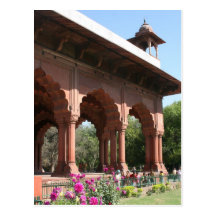 delhi fort flowers post cards