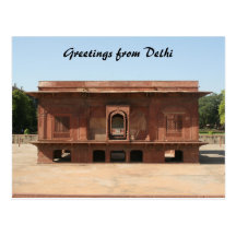 delhi fort square post cards