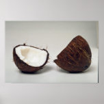 Delicious Coconut halves Poster