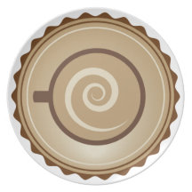 Delicious Coffee Cream Plate