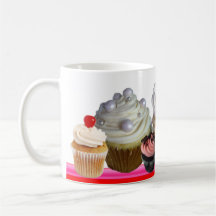 DELICIOUS CUPCAKES DESERT SHOP,Pink ,Red ,Orange Mugs