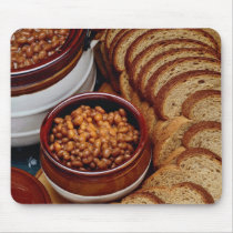 Delicious Homemade beans and brown bread mousepads