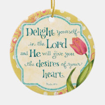 Delight in the Lord - Personalised Ornament