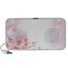 Delightful orange blossom laptop speakers