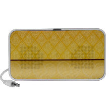 Delightful yellow stripes speaker system