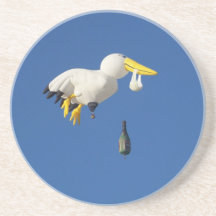 Delivering Stork Drink Coaster