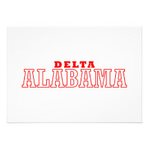 Delta, Alabama Personalized Invites