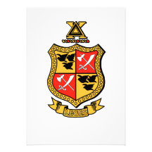 Delta Chi Coat of Arms Custom Invitation