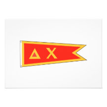 Delta Chi Flag Personalized Announcement
