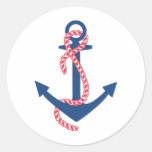 Delta Gamma Anchor Round Stickers