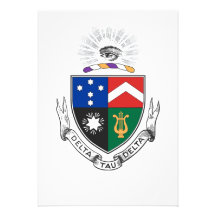 Delta Tau Delta Coat of Arms Personalized Announcement