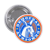 DEMOCRAT CAMPAIGN BUTTON
