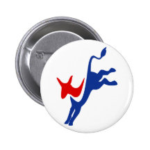 Democrat Donkey Button