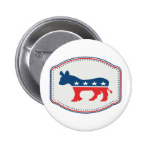 Democrat donkey button