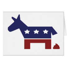 Democrat Poop Greeting Card