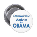 Democratic Activist for Obama Buttons