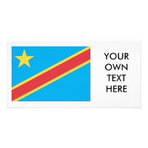 Democratic Republic of Congo Flag Custom Photo Card