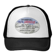 democratic vote mesh hat