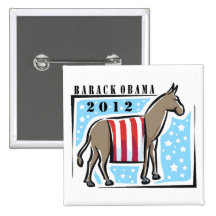 DEMOCRATS FOR OBAMA BUTTON