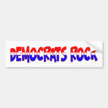Democrats Rock Bumper Sticker