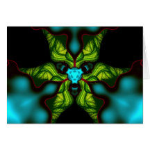 Demon Shadows – Emerald and Yellow Mask Greeting Cards
