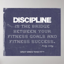 Denim for Fitness Discipline Poster