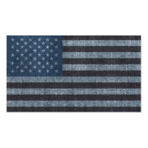 Denim USA flag business card