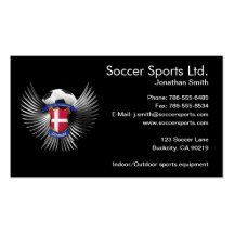 Denmark Soccer Champions Business Card Templates